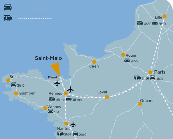 How to get to Saint-Malo